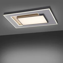 Plafonnier Paul-Neuhaus Q-ALTA LED Noir, 1 lumière, Télécommandes