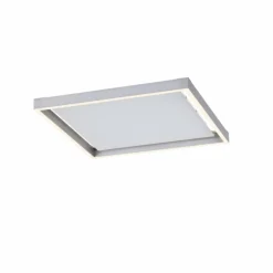 Plafonnier Paul-Neuhaus Q-KAAN LED Acier brossé, 2 lumières, Télécommandes