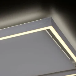 Plafonnier Paul-Neuhaus Q-KAAN LED Acier brossé, 2 lumières, Télécommandes