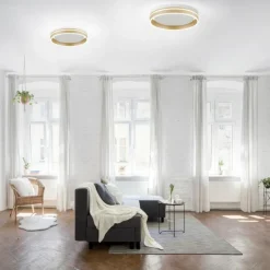 Plafonnier Paul-Neuhaus Q-VITO LED Laiton, 1 lumière, Télécommandes