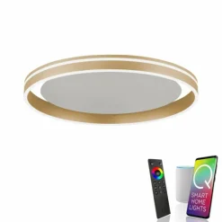 Plafonnier Paul-Neuhaus Q-VITO LED Laiton, 1 lumière, Télécommandes