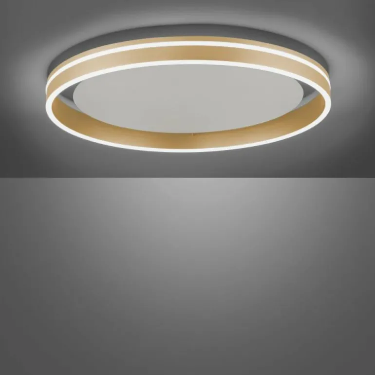 Plafonnier Paul-Neuhaus Q-VITO LED Laiton, 1 lumière, Télécommandes