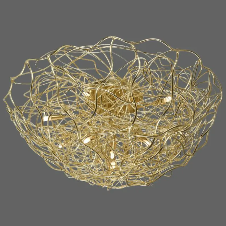 Plafonnier Paul-Neuhaus SAREA Or, 10 lumières