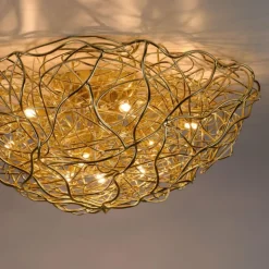 Plafonnier Paul-Neuhaus SAREA Or, 10 lumières