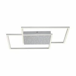 Plafonnier Paul-Neuhaus YUKI LED Acier brossé, 3 lumières, Télécommandes