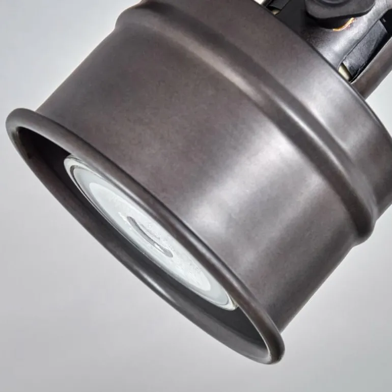 Plafonnier Pehefito Brun, Gris, Noir, 1 lumière