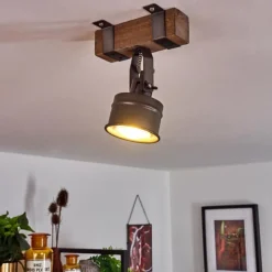 Plafonnier Pehefito Brun, Gris, Noir, 1 lumière