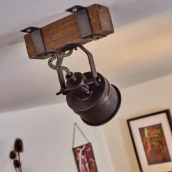 Plafonnier Pehefito Brun, Gris, Noir, 1 lumière