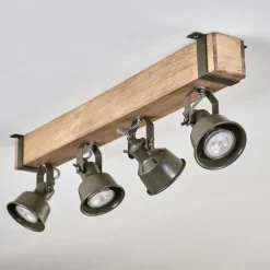 Plafonnier Pehefito Écru, Noir, 4 lumières