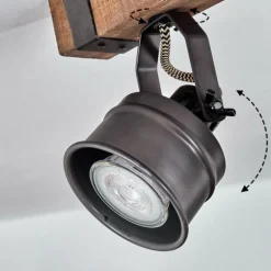 Plafonnier Pehefito Noir, 2 lumières