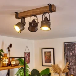 Plafonnier Pehefito Noir, 3 lumières