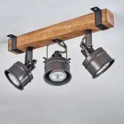 Plafonnier Pehefito Noir, 3 lumières