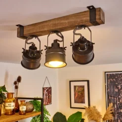 Plafonnier Pehefito Noir, 3 lumières