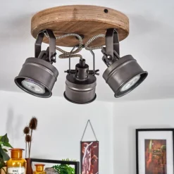 Plafonnier Pehefito Noir, 3 lumières