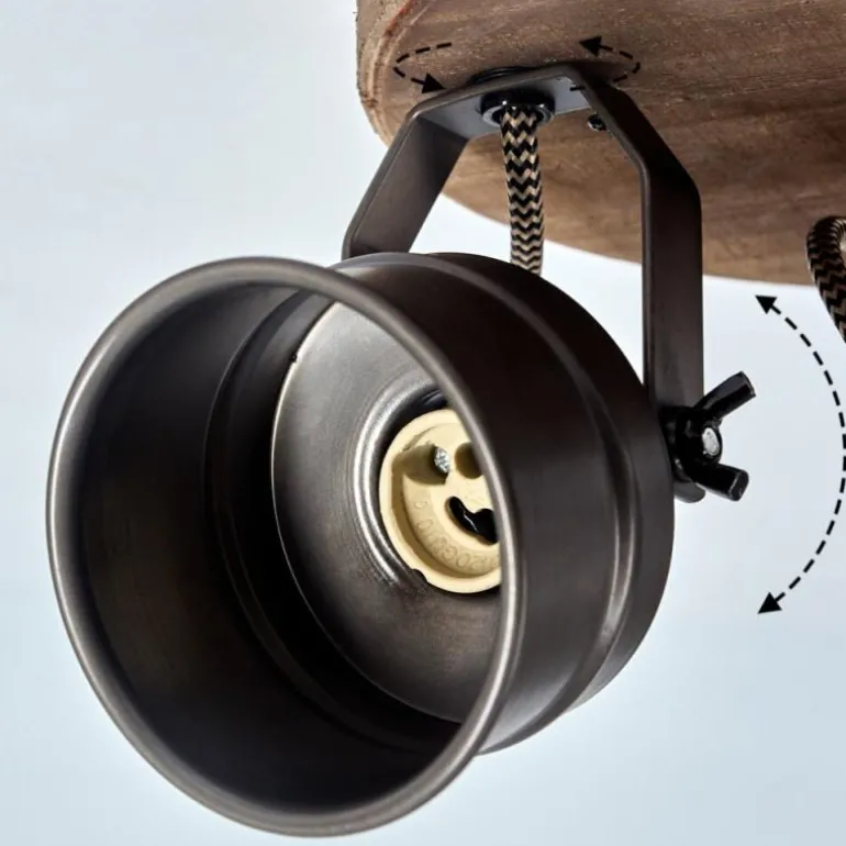 Plafonnier Pehefito Noir, 3 lumières