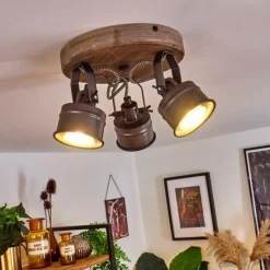 Plafonnier Pehefito Noir, 3 lumières