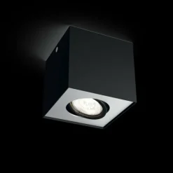 Plafonnier Philips Box LED Noir, 1 lumière
