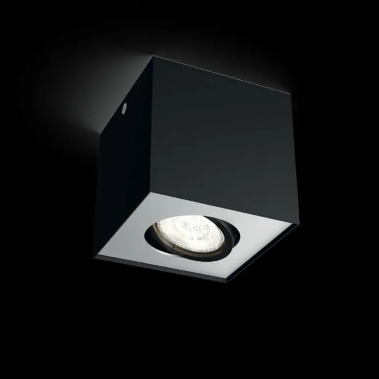 Plafonnier Philips Box LED Noir, 1 lumière