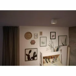 Plafonnier Philips Box LED Blanc, 1 lumière