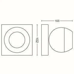 Plafonnier Philips Hue Buckram LED Blanc, 1 lumière