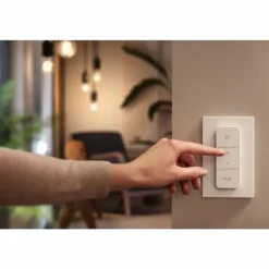 Plafonnier Philips Hue Buckram LED Blanc, 3 lumières, Télécommandes