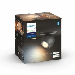 Plafonnier Philips Hue Buckram LED Noir, 1 lumière