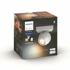 Plafonnier Philips Hue Buckram LED Blanc, 1 lumière, Télécommandes