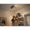 Plafonnier Philips Hue Buckram LED Noir, 2 lumières, Télécommandes