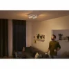 Plafonnier Philips Hue Buckram LED Blanc, 4 lumières, Télécommandes