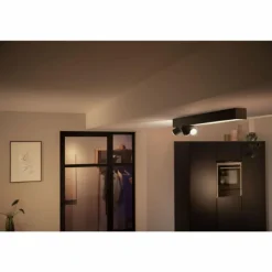 Plafonnier Philips HUE Centris LED Noir, 3 lumières, Changeur de couleurs
