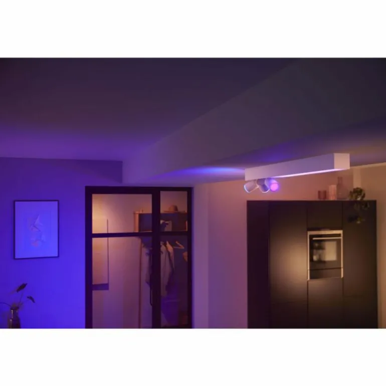 Plafonnier Philips HUE Centris LED Blanc, 3 lumières, Changeur de couleurs