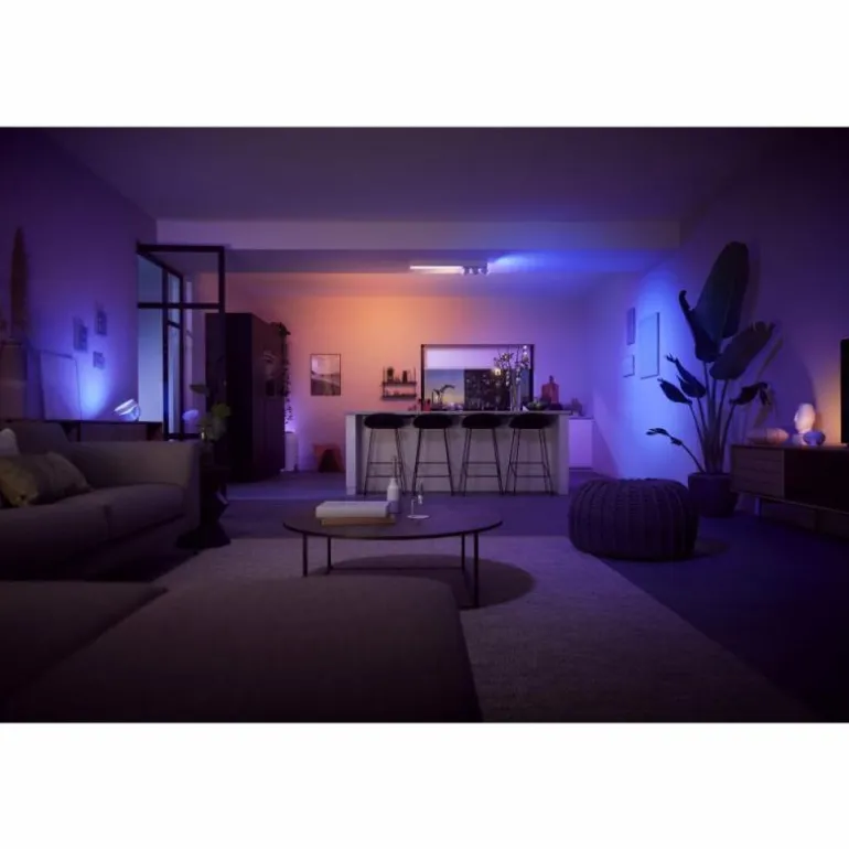 Plafonnier Philips HUE Centris LED Blanc, 3 lumières, Changeur de couleurs