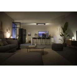 Plafonnier Philips HUE Centris LED Noir, 4 lumières, Changeur de couleurs