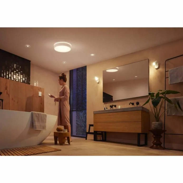 Plafonnier Philips Hue Devere LED Blanc, 1 lumière
