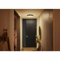 Plafonnier Philips Hue Enrave LED Noir, 1 lumière, Télécommandes