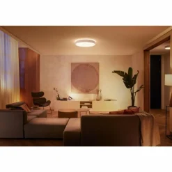 Plafonnier Philips Hue Enrave LED Blanc, 1 lumière, Télécommandes