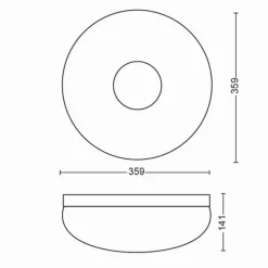 Plafonnier Philips Hue Flourish LED Blanc, 1 lumière, Changeur de couleurs