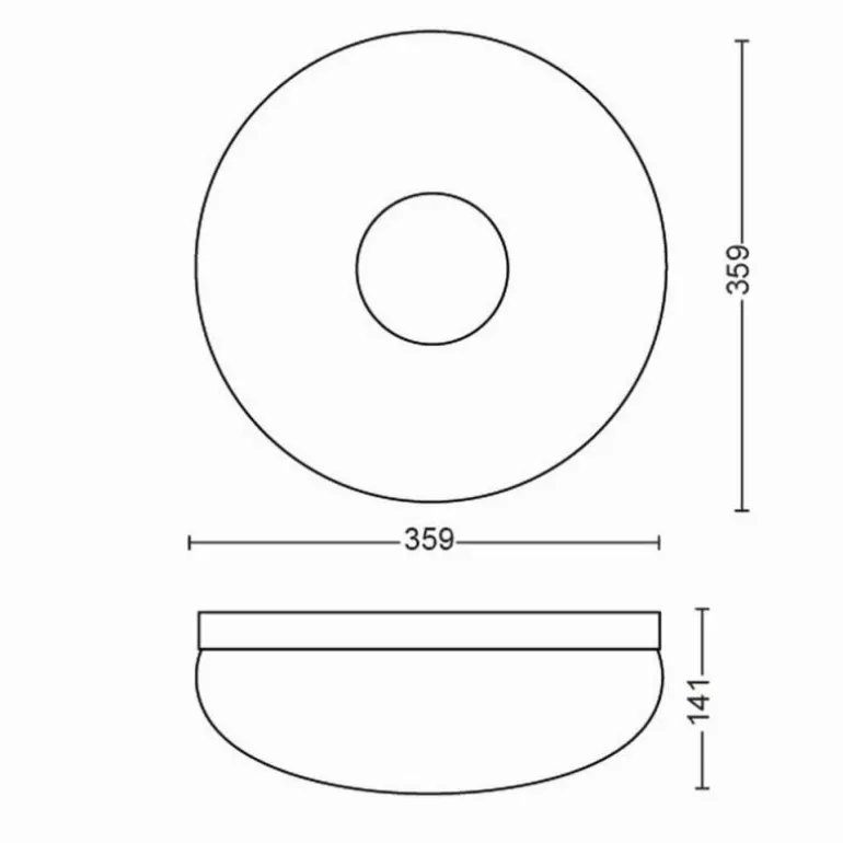 Plafonnier Philips Hue Flourish LED Blanc, 1 lumière, Changeur de couleurs