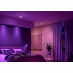 Plafonnier Philips Hue Fugato LED Blanc, 1 lumière, Changeur de couleurs