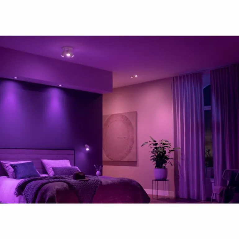 Plafonnier Philips Hue Fugato LED Blanc, 1 lumière, Changeur de couleurs