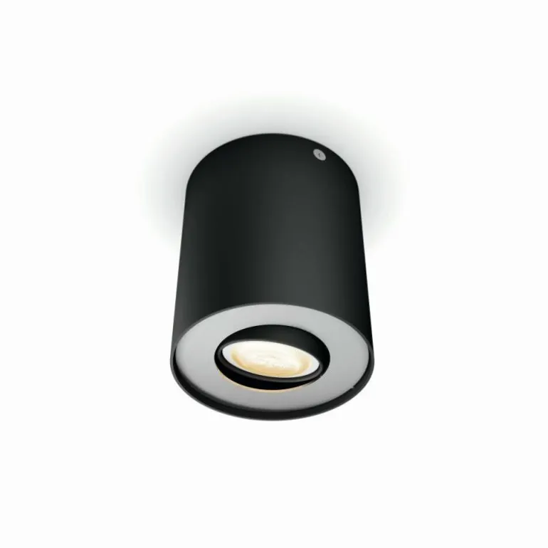 Plafonnier Philips Hue Pillar LED Noir, 1 lumière