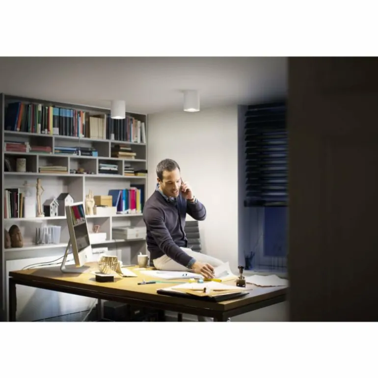 Plafonnier Philips Hue Pillar LED Blanc, 1 lumière, Télécommandes