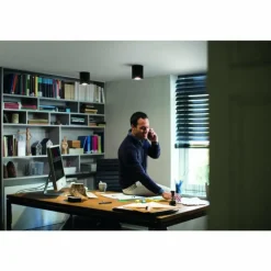 Plafonnier Philips Hue Pillar LED Noir, 1 lumière, Télécommandes