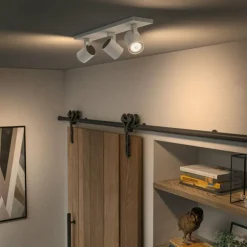 Plafonnier Philips Hue Runner LED Blanc, 3 lumières, Télécommandes