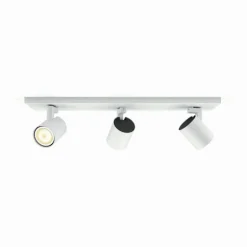 Plafonnier Philips Hue Runner LED Blanc, 3 lumières, Télécommandes