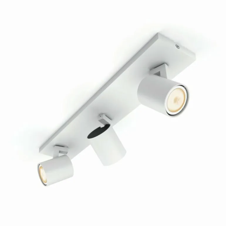 Plafonnier Philips Hue Runner LED Blanc, 3 lumières, Télécommandes