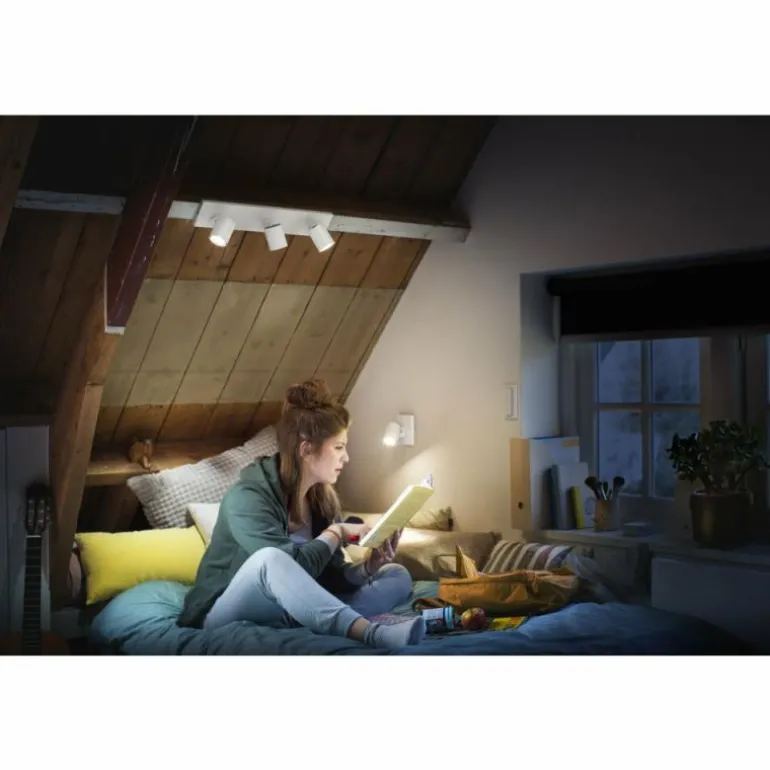 Plafonnier Philips Hue Runner LED Blanc, 3 lumières, Télécommandes