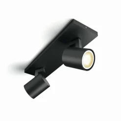 Plafonnier Philips Hue Runner LED Noir, 2 lumières, Télécommandes