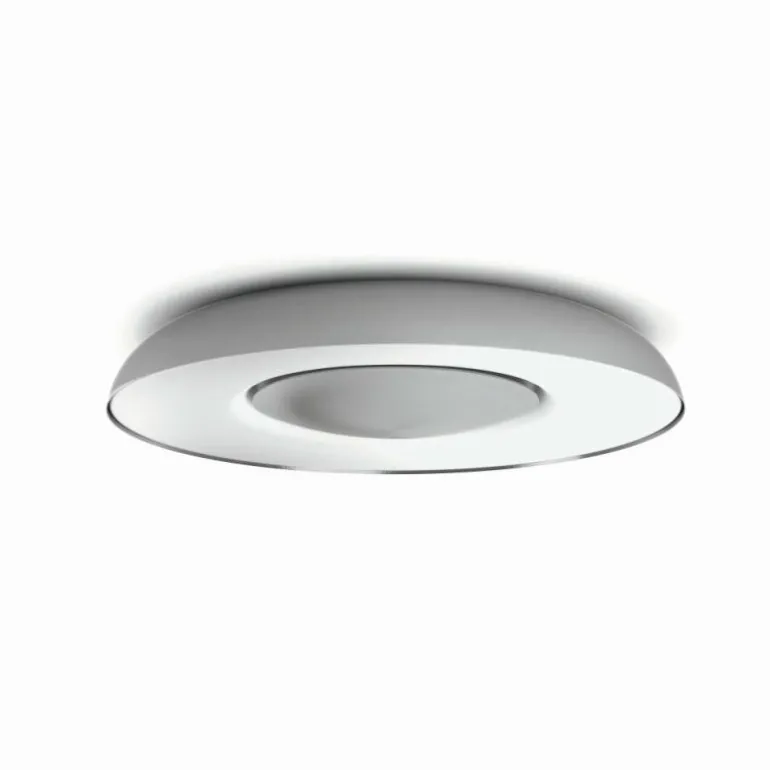 Plafonnier Philips Hue Still LED Aluminium, 1 lumière, Télécommandes