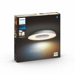 Plafonnier Philips Hue Still LED Aluminium, 1 lumière, Télécommandes